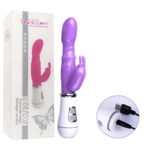 12 speed, rechargeable rabbit vibrator dildo.